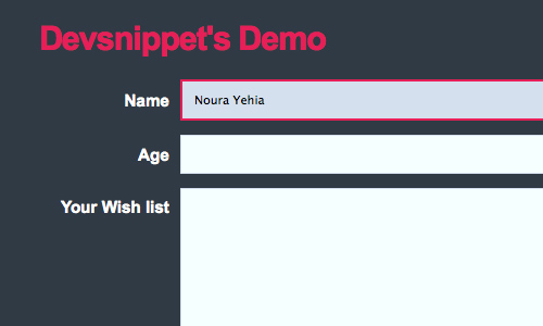 The 'focus' Pseudo-selector