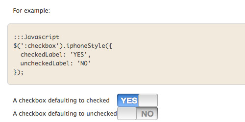 iPhone-style Checkboxes