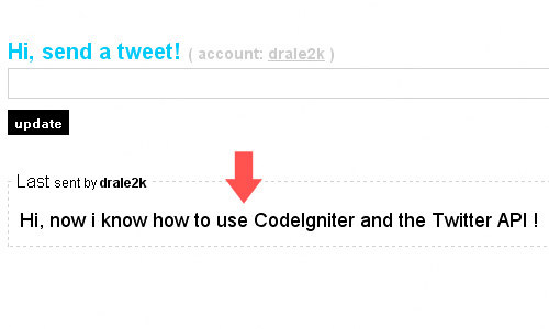 How to Update your Twitter Status with CodeIgniter