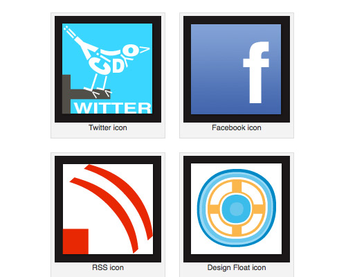 8 Free typography social icons – made with the type tool and Helvetica